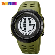 SKMEI Men Fashion Silicone Chronograph Countdown Digital Sport Wrist Watches