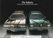 1973 Pontiac Safari Sales Brochure In Both Full Size And Mid Size Models
