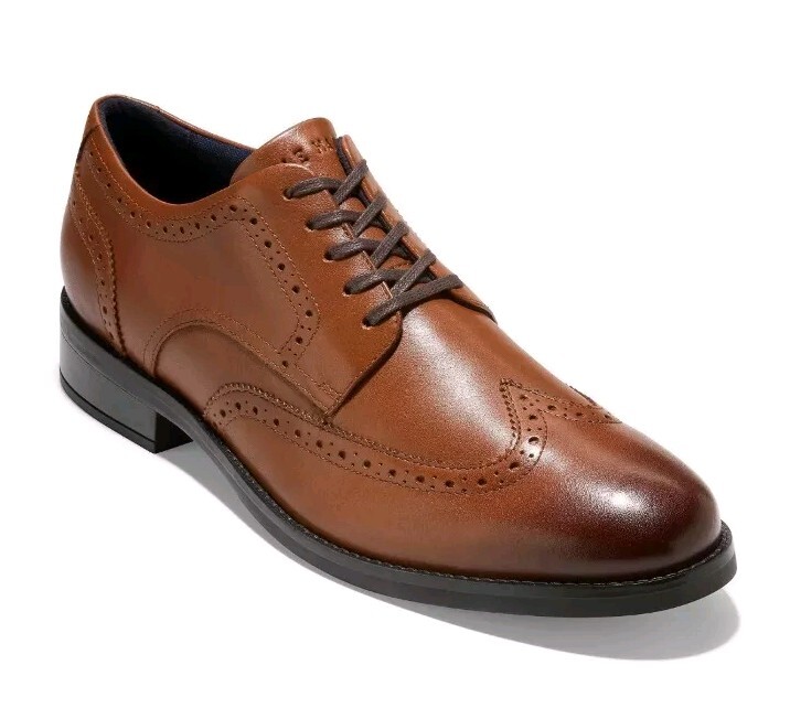 Cole Haan Men’s Knit Wingtip Oxford - Taupe and Tan Men main image 4