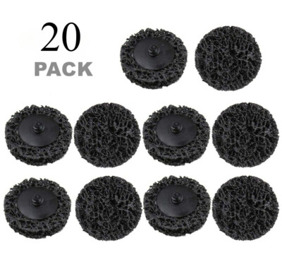 20PC 2in Quick Change Poly Strip Clean Die Grinder Sanding Disc For Rust Removal