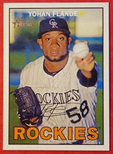 2016 Topps Heritage Yohan Flande #298 (Rockies) NM+