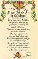 Religious MERRY CHRISTMAS Card, "Garland Bells" by American Greetings + Envelope