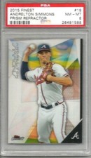 2015 Finest Andrelton Simmons Prism Refractor PSA 8
