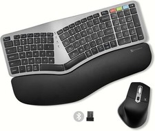 X9 Ergonomic Keyboard and Mouse Wireless Combo 2.4G BT - Comfortable Bluetooth
