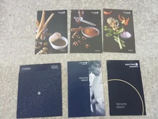 Vintage United Airlines Onboard Menu Business First and Polaris Business Class