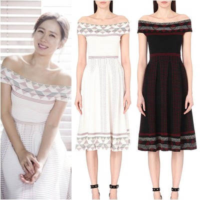 maje off shoulder dress