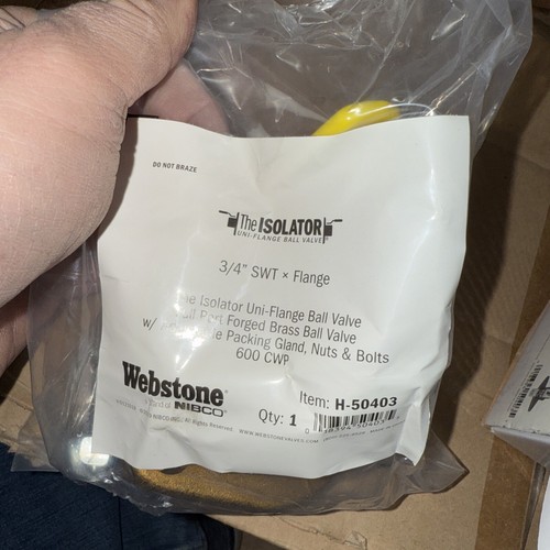 Webstone3/4" SWEAT ISOLATOR FLANGE SKU : H-50403 W15 - Picture 6 of 6