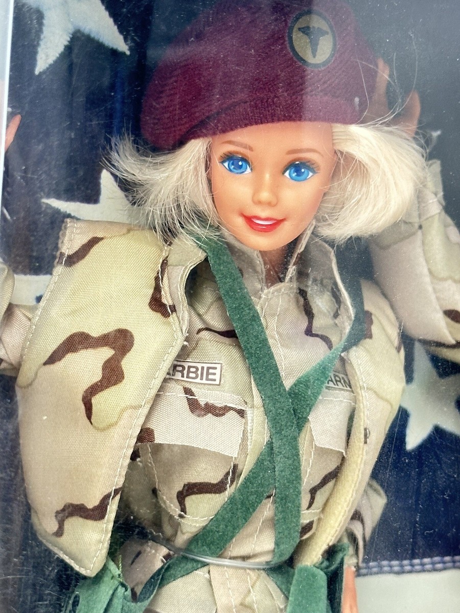 Vtg Army Barbie And Ken Deluxe Set Stars 'N Stripes Special