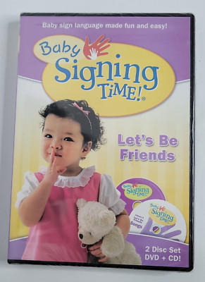 Baby Signing TIME Volume 4: Let's Be Friends DVD CD 2 Disc Set