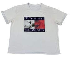 Vintage Y2K Tommy Jeans T-Shirt Light Blue