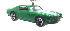 Christmas Ornament for 1971 Chevy Camaro Z-28 Green White Stripe