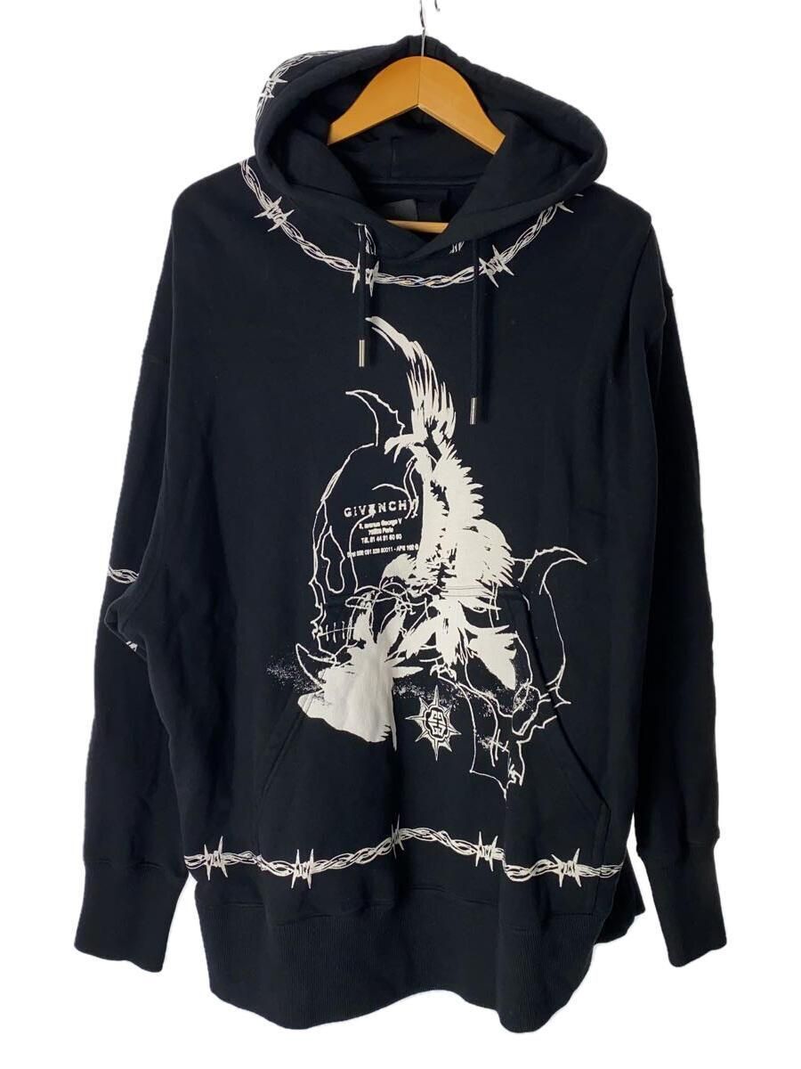 GIVENCHY Hoodie 21AW Gothic Print Oversized Small Cotton GIVENCHY Hoodie 21AW Gothic Print Oversized Small Cotton