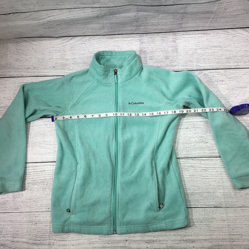 Columbia Sportwear Company Turquoise Flecee Jacket Youth Size Large 14/16 R5 - Picture 4 of 12