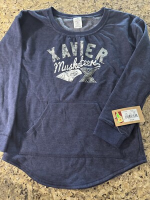 NEW WOMEN S XAVIER UNIVERSITY SWEATSHIRT Urban Threads Small Blue