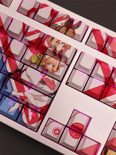 Blue Archive Games PBT Transparent Keycaps Cherry MX for Mechanical Keyboard 108 - Picture 7 of 10