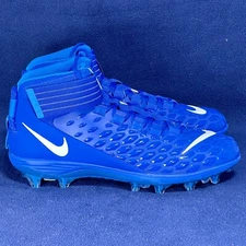 NEW Nike Force Savage Pro 2 Blue White Football Cleats AH4000-400 Mens Size 14.5