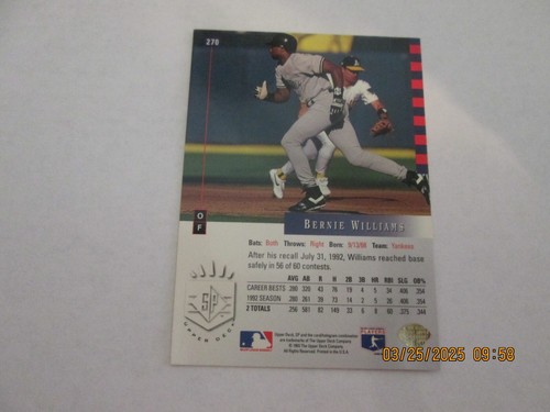 RONDELL WHITE EXPOS 1993 UPPER DECK SP PREMIER PROSPECTS ROOKIE CARD #289 - Picture 2 of 2