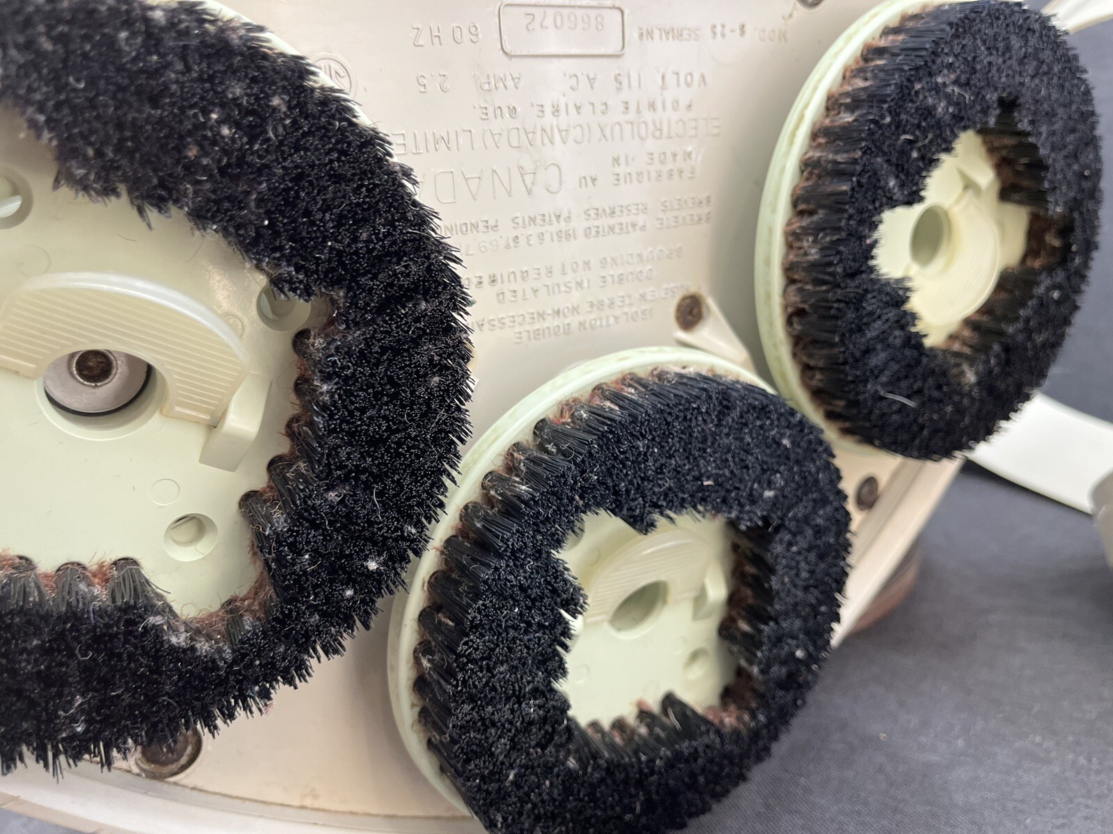 Electrolux B25 Floor Shampooer Cleaner W/ Brushes Nap Lifter Case