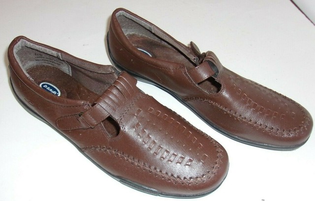 dr scholl's one strap leather casuals