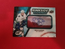 2017-18 Upper Deck (UD) Ice - Rinkside Signings - BROCK BOESER - #RS-BB (RC)