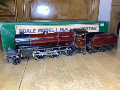 Bassett Lowke Spur O 3 Schienen DC Elektro LMS weinrot 2-6-0 Hughes Krabbe 13000