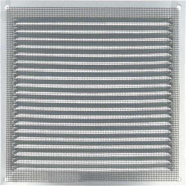 LüFtungsgitter Aluminium 170X170Mm Mit Moskitonetz Weiß Amig Modell-Nr-image
