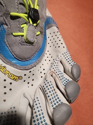 Vibram Fivefingers Mens V-Run Barefoot Trainers Shoes Size 12-12.5 EU 47 17m7003 - Picture 3 of 10