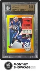 TOM BRADY BGS 9.5 2018 PANINI CONTENDERS OPTIC 34 GOLD PRIZM SEASON TICKET 10/10