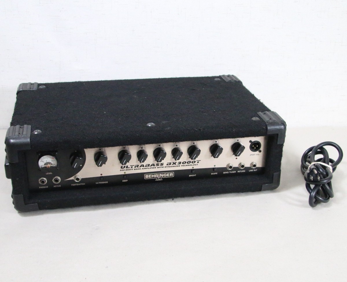 Behringer Ultrabass BX3000T 300W Bass Amplifier Head Dynamizer