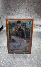 2020 Bowman Draft - Chrome Draft Picks Autographs Nick Garcia #CDA-NG Orange...