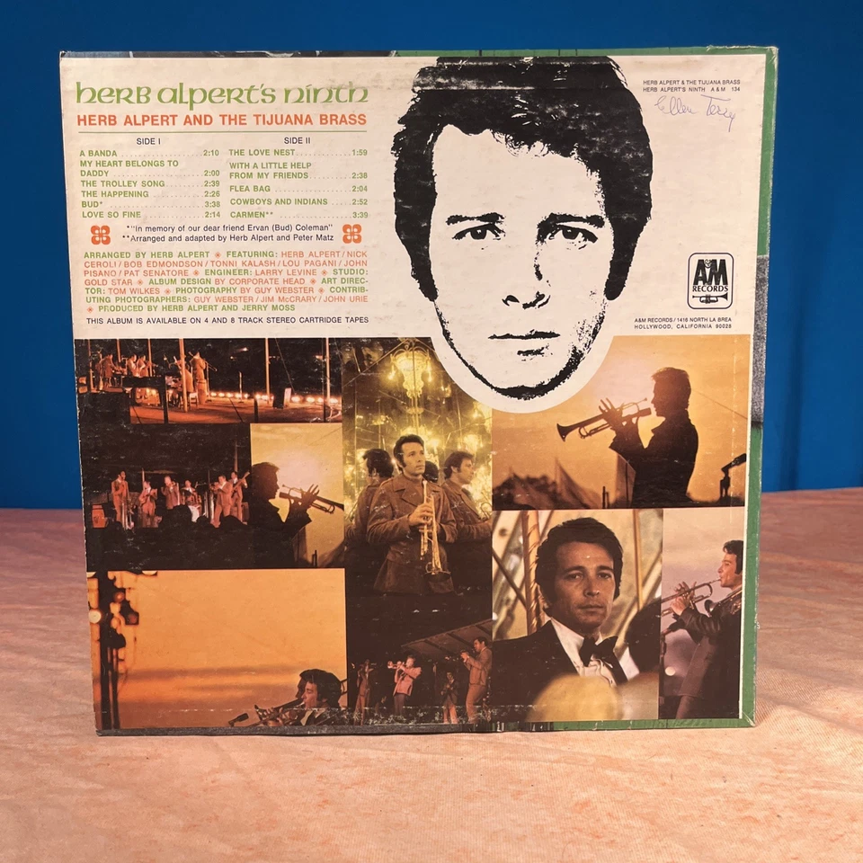 Herb Alpert's Ninth The Tijuan латунь 1967 SP 4134 A&M LP виниловая стереосистема - Изображение 2 из 4