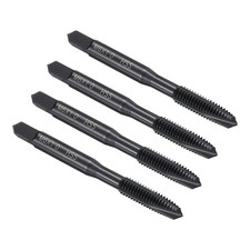 Spiral Point Threading Tap M6 x 1.0 Thread Nitriding HSS 4pcs