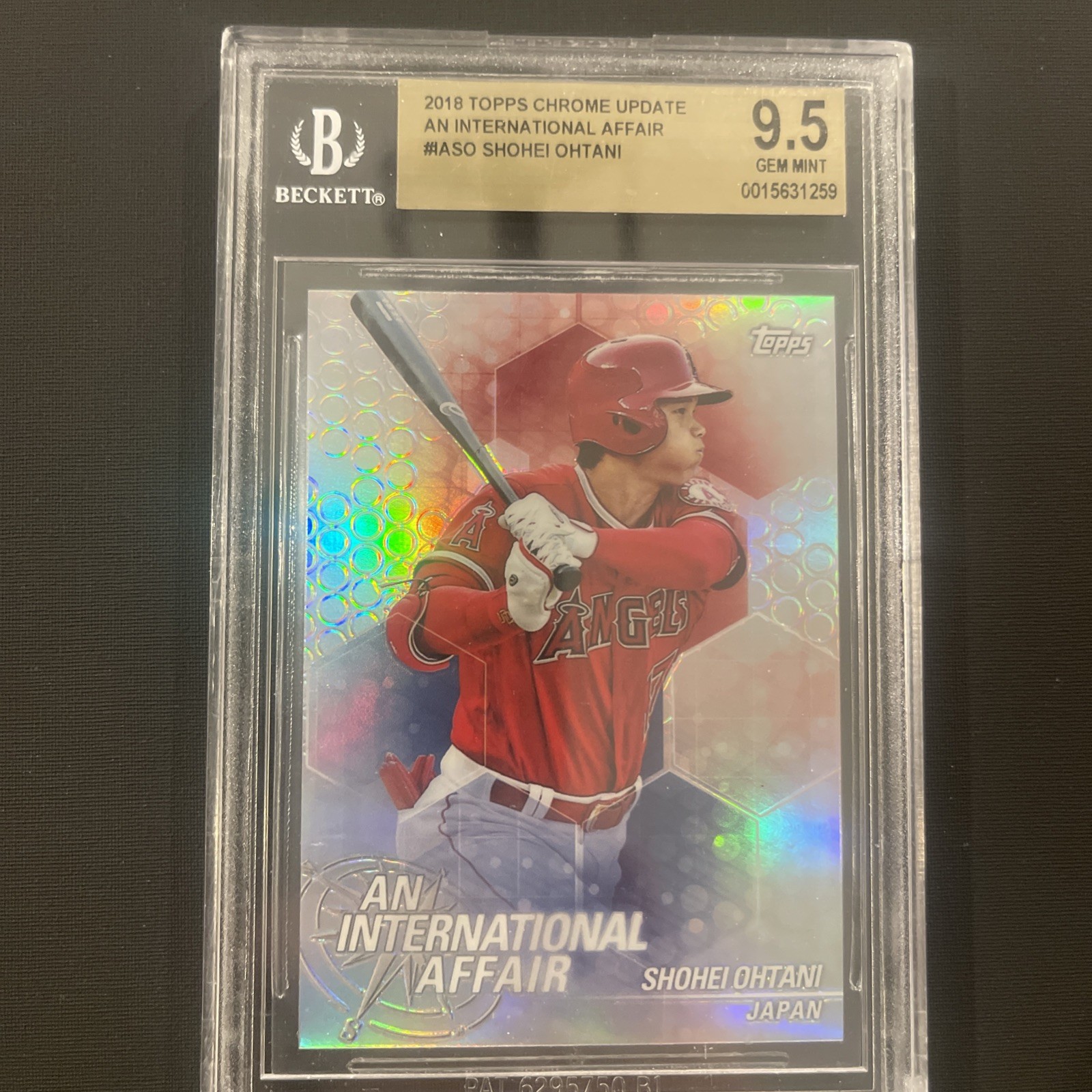 2018 TOPPS CHROME UPDATE 🔥ROOKIE CARD🔥 #IA-SO SHOHEI OHTANI BGS 9.5