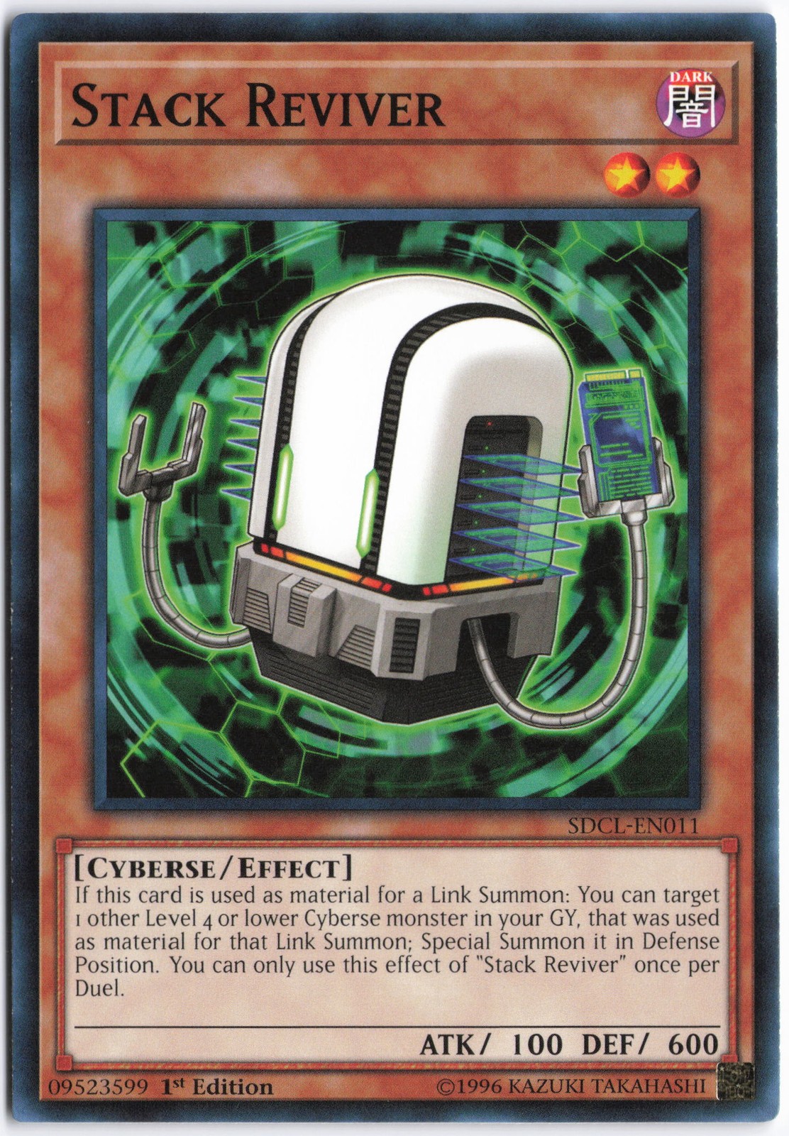Yugioh - Stack Reviver SDCL-EN011 1st Edition - Structure Deck: Cyberse Link