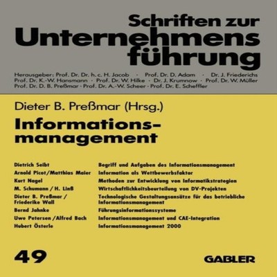 Informationsmanagement Springer Nature B.V. Paperback Springer Na