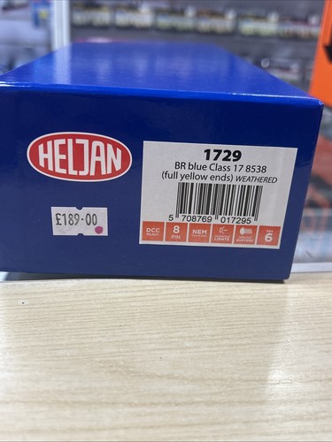 Heljan 1729 BR blau Class 17 8538 vollgelbe Enden verwittert  | Condition: New