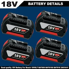 Battery For Bosch 18V 5.0AH 8.0Ah Li-ion BAT609 BAT610G BAT618 BAT620 24618-01