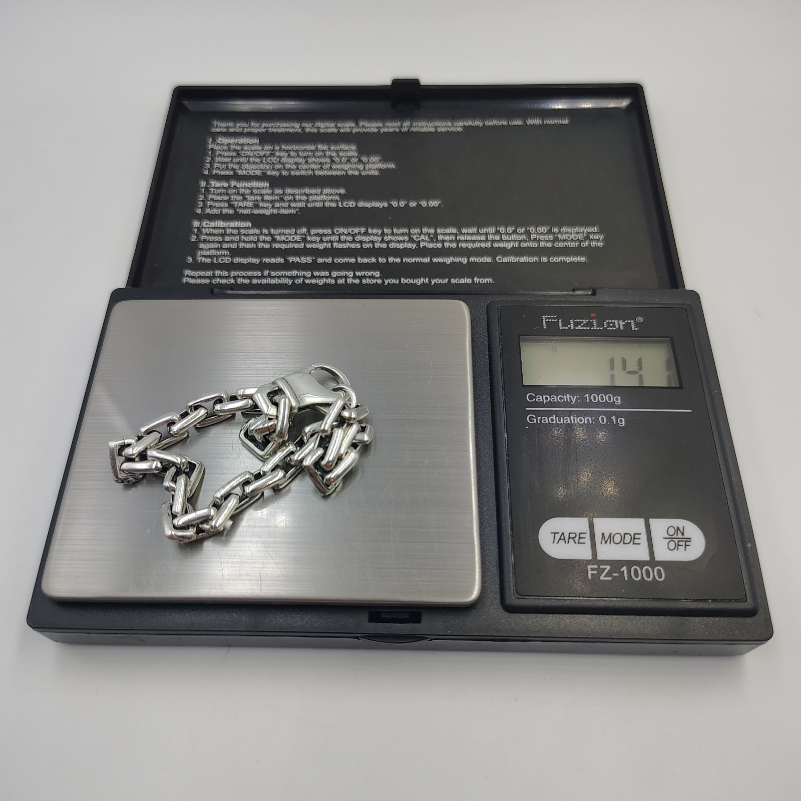 Sterling Silver 925 Streamline/Rectangular Chain … - image 11