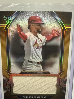 2024 Topps Triple Threads Willson Contreras Single Jumbo Relic Card /9 #SJR-WCO