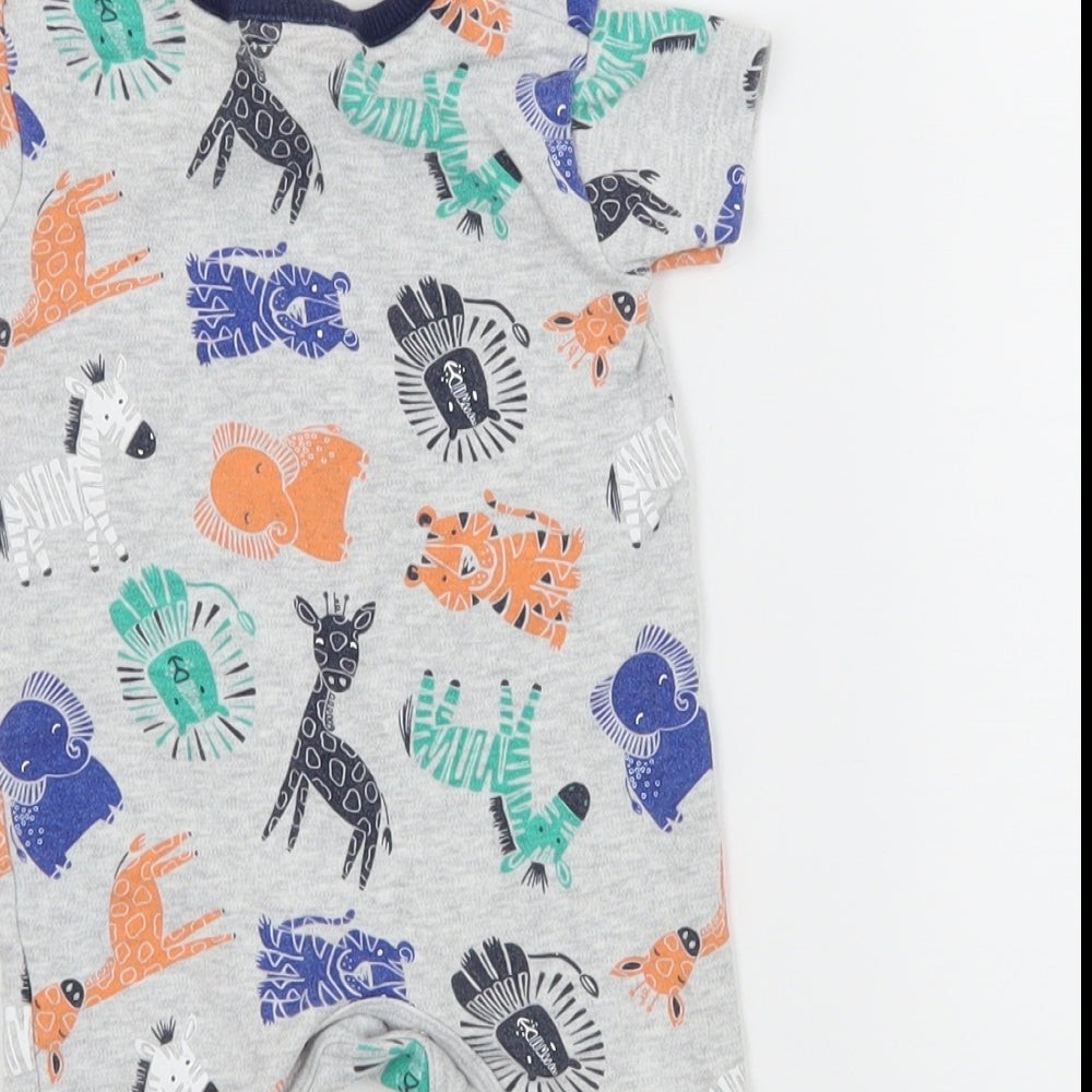 Boys UK Size Newborn George Grey Babygrow One-Piece image 4