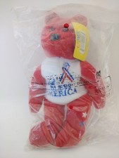 Dale Earnhardt Jr 8 Gold n Bears Plush God Bless America NASCAR 2001 NWT