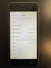 Apple iPhone 5s - 16GB - Space Gray AT T A1533