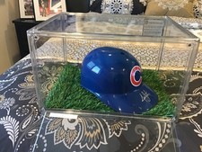 Autographed Jon Lester full size helmet, Replica, Chicago Cubs in a case