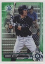 2017 Bowman Chrome Prospects Green Refractor 56/99 Braden Bishop #BCP211 0c6