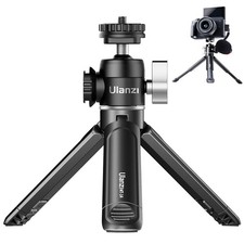 Mini Camera Tripod with 360  Ball Head  Cold Shoe, Extendable Small Selfie S...
