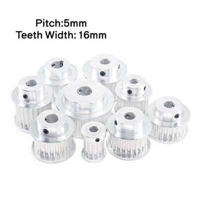 HTD-5M 10-72Zähne Zahnriemenscheibe Pitch 5mm Zahnriemenrad Breite 16mm Scheibe