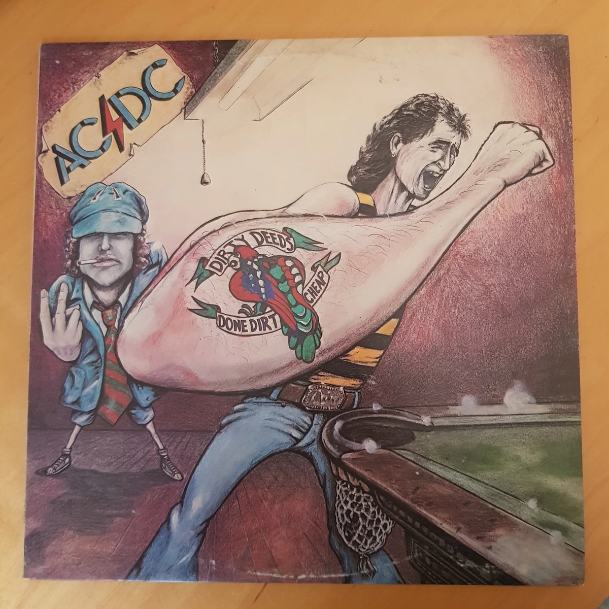 LP vinile AC/DC "Dirtry deed done dirt cheap", seconda stampa australiana 1977