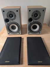 Mission Denon SC-M5K 2-Way Reflex Stereo Bookshelf Speakers Wood Brown