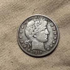 1910-S BARBER HALF DOLLAR - VF Details ZM