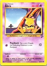 Abra 65/130 Common Base Set 2 Pokemon HP